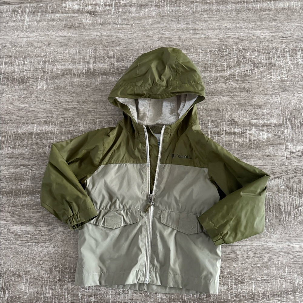 Olive Green Kids Rain Coat 🌧️